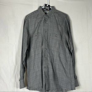 Burberrys of‎ London Vintage (pre-1999) Men’s Plaid Dress Shirt. Size Large.
